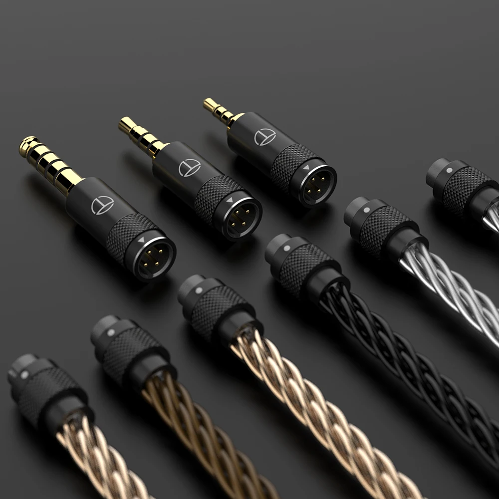 TRN TX T2 pro Earphone Cable Jack 8 Core Copper Plated Real Gold Upgrade Detachable For Apple Huawei Xiaomi TRN BAX