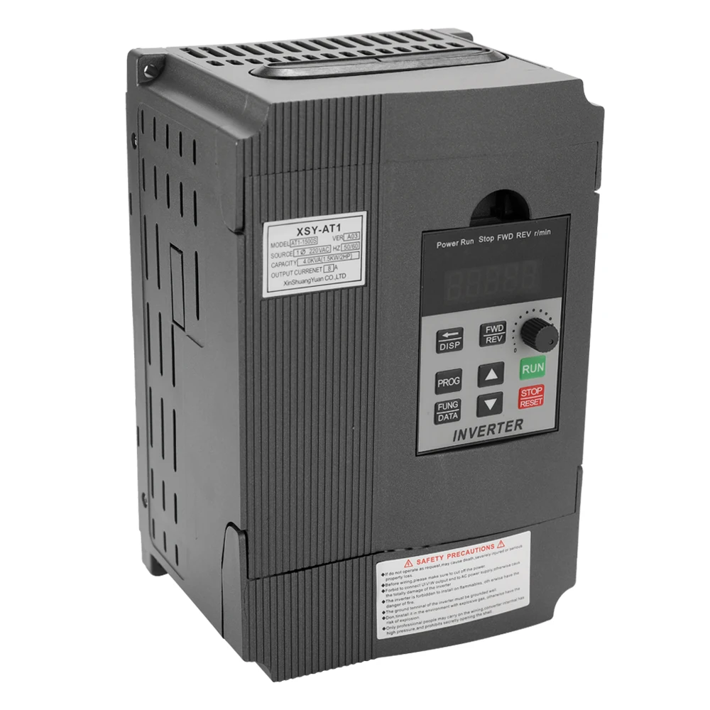 

AT1-2200S VFD Frequency Speed Controller 2.2KW 12A 220V AC Motor Drive Single-Phase In Three-Phase Out Variable Inverter