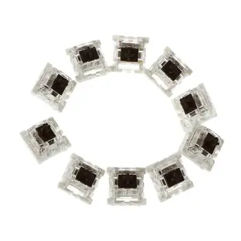 

10Pcs 3 Pin Mechanical Keyboard Switch Brown Replacement For Gateron Cherry MX