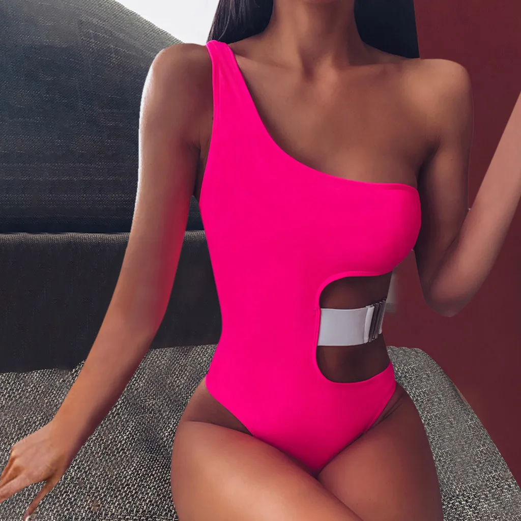 hot pink monokini