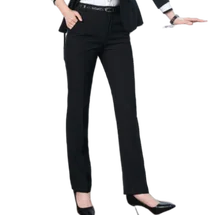 

Korean Style Formal Trouser Women Plus Size Office Work Wear Woman Long Suit Pants Pocket 2020 Autumn Winter Pentalon Femme 5XL