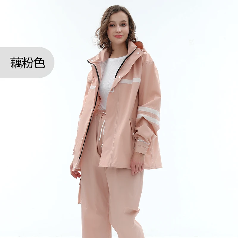 Style C Модный водонепроницаемый дождевик, костюм, дождевик, штаны для мотоцикла, дорожный костюм, модный дождевик для верховой езды, женские плащи с капюшоном, LZG053 - Цвет: Style C
