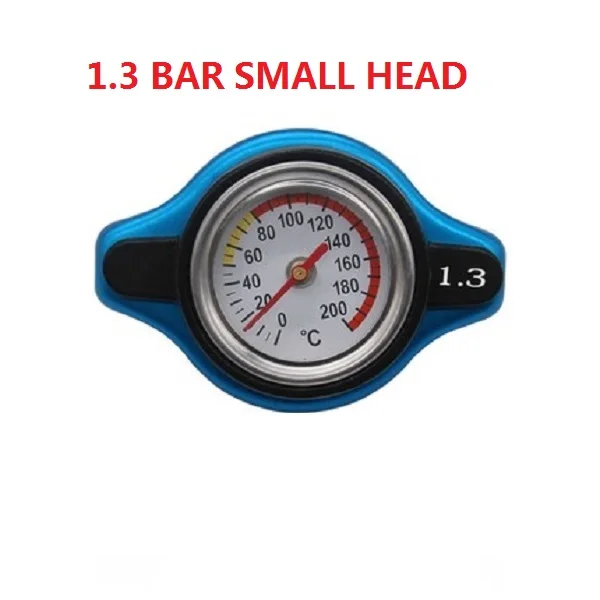 1.3 BAR SMALL HEAD Универсальный 0.9Bar 1.1Bar 1.3Bar гоночный датчик температуры воды измеритель температуры Датчик термо радиатор крышка бака Крышка - Цвет: 1.3 BAR SMALL HEAD