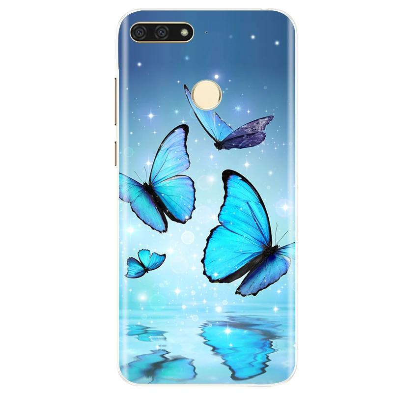 phone pouch for ladies For Huawei Y7 Prime 2018 Case Huawei Y7 2018 Cover Soft Silicone TPU Phone Case For Huawei Y 7 Y7 2018 Prime Back Cover Coque flip cases