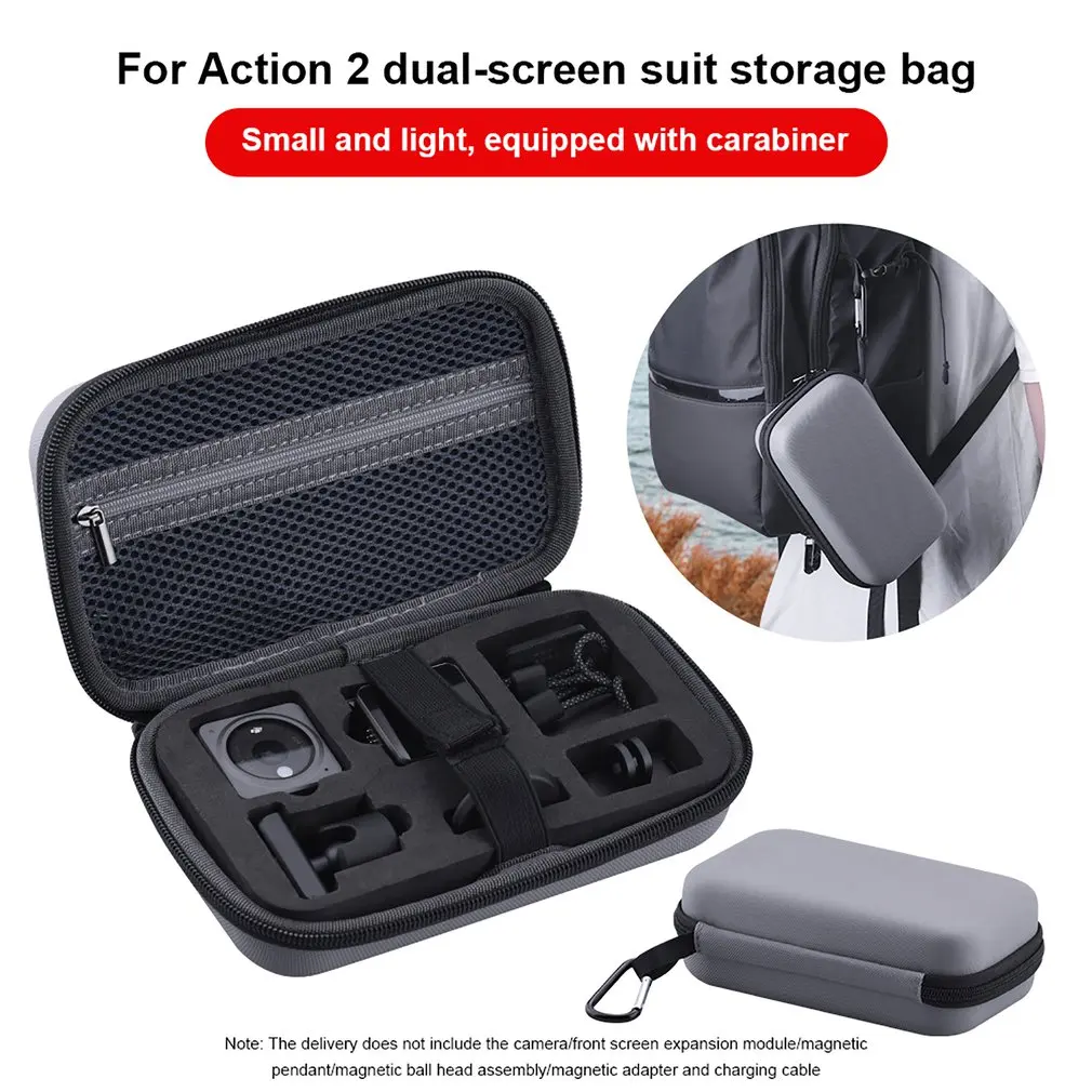 For DJI Osmo Action Camera Mini Hard Bag Carrying Case Accessories Parts 