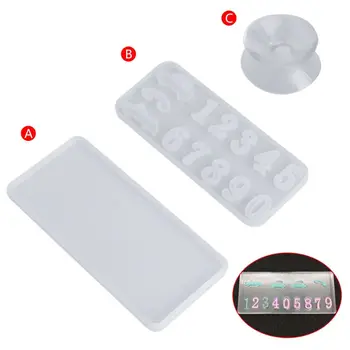 

Silicone Mold Plate Number DIY Cake Decoration Handmade Tools Car Mould Crafts 19QC
