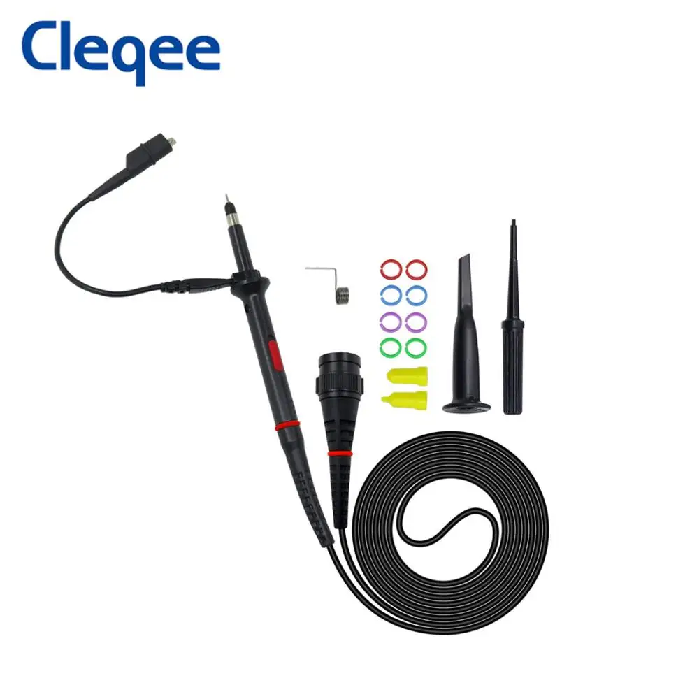 Cleqee P7100 100mhz BNC Oscilloscope Probe X1/X10 with Protective Cap