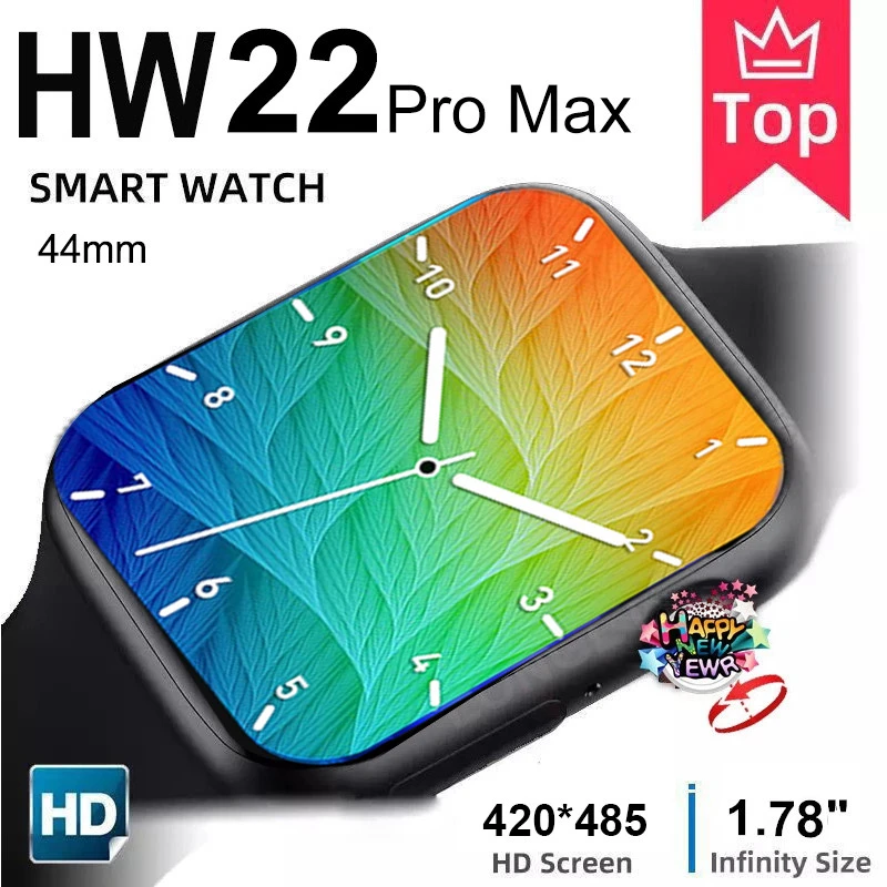 Original HW22 Pro Max Smart Watch 1.78" Double button wireless charging Custom Dial Bluetooth Call Smartwatchpk HW16 IWO 13 W46