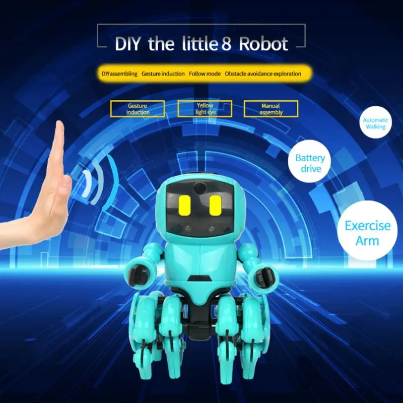 Интеллектуальный индукционный робот DIY электрические следящие роботы с датчиком жестов Избегайте