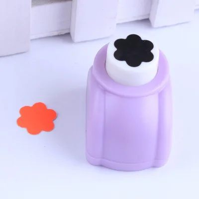 Flower Funny Seal Mini Printing Paper Flower Cutter Art Craft Toy Punch DIY Puncher Paper Cutter Scrapbooking Punches DIY Toy For Child - Цвет: Flower