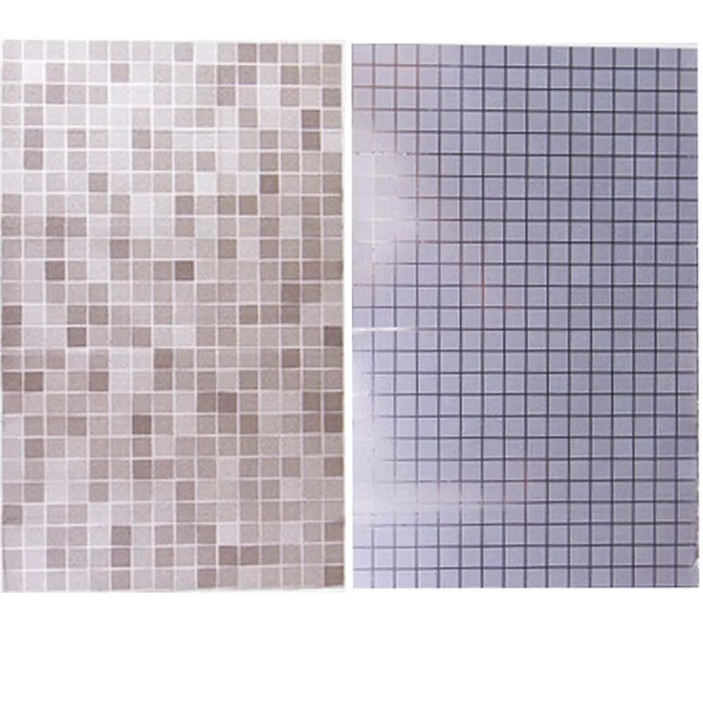 Wootile Amazon Бестселлер мозаичная плитка водонепроницаемая и съемная Наклейка на стену стикер DIY ваша кухня и ванная комната - Цвет: Silver