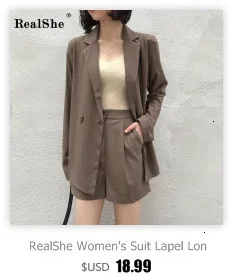 RealShe, Женская куртка,, длинный рукав, на пуговицах, женские куртки,, элегантные, повседневные, весенние, пальто и куртки для женщин