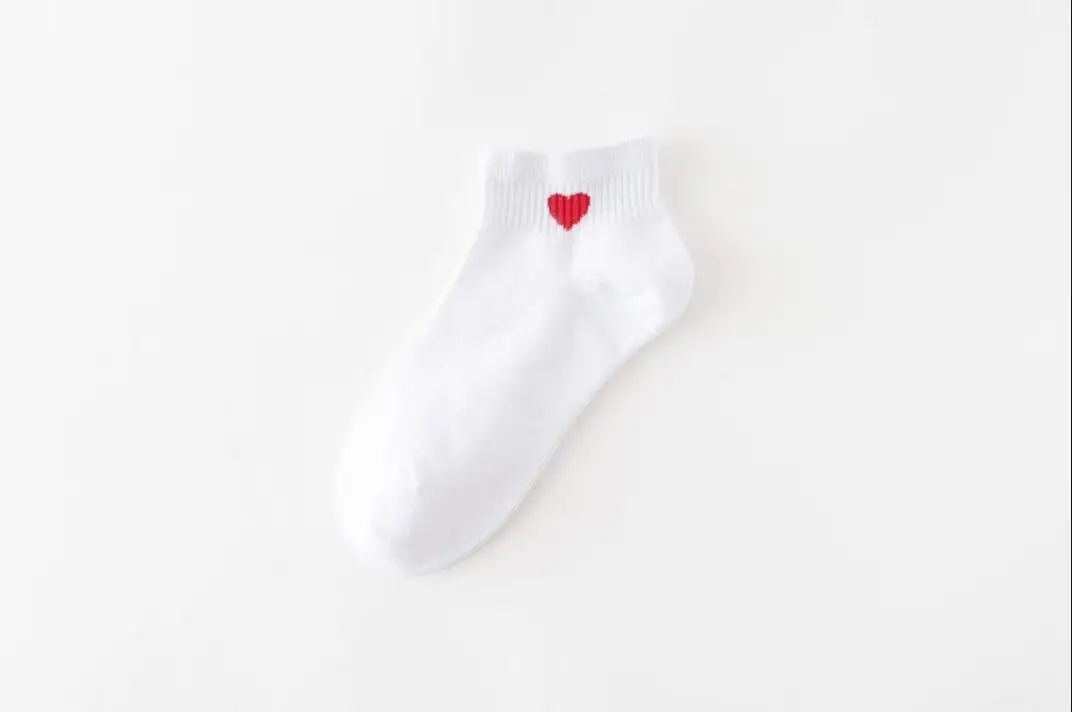 Женские носки на осень, весну, лето, зиму, женские носки, пара носков, носки с принтом сердца, подарки для женщин и девочек, 1 пара, Размеры 35-40