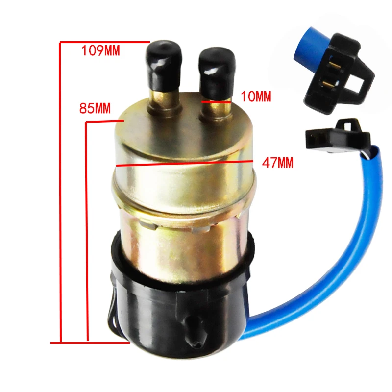 10mm Motorcycle Fuel Pump for Yamaha XVS1100 Dragstar Custom 2001 2002