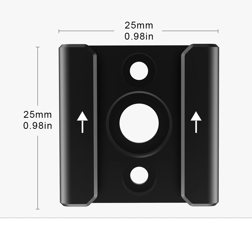 Camera Cold Shoe Mount Adaptor with 1/4"-20 Thread for DSLR Camera Cage Rig Mic