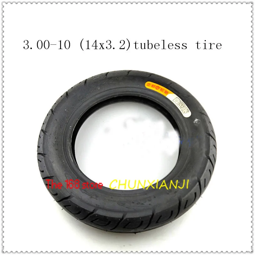 Size 3.00-10 / 14x3.2 fits Electric vehicle Electric Scooters e-Bike 14*3.2  300-10 Explosion-proof 14 inch Vacuum Tubeless Tire - AliExpress