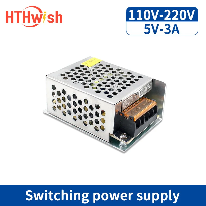 Импульсный источник питания HTHwish 5 В 3 А от 220 до вольт 15 Вт трансформатор
