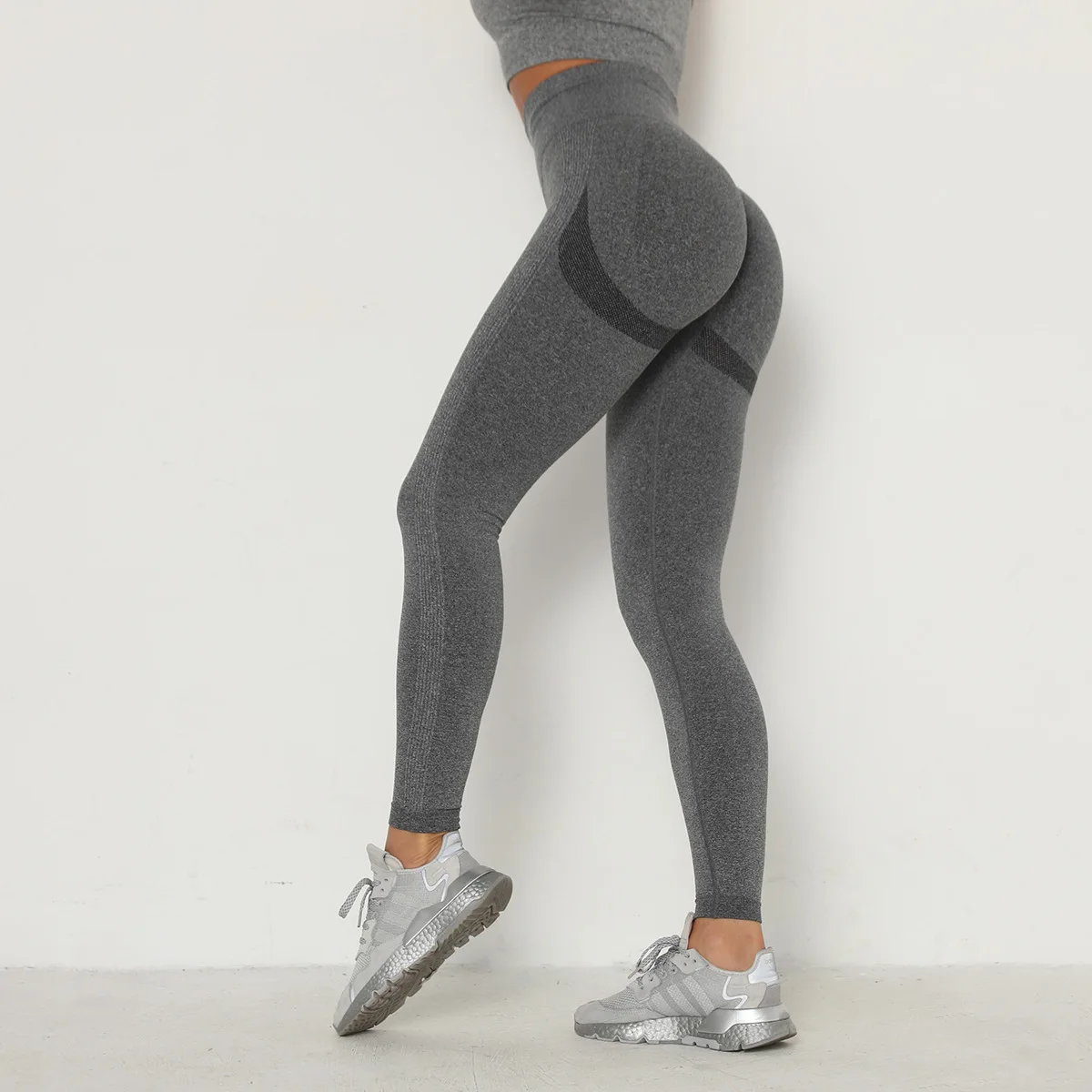 Women Gym Yoga Seamless Sports Pants Push Up Leggings Stretchy High Waist Athletic Exercise Fitness Leggings Activewear Pants