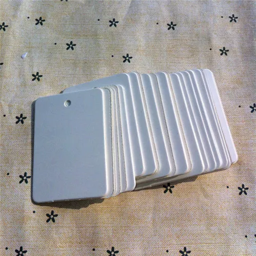 

500pcs 3.5*5cm small blank white tag, children gift tag/cards, blank bookmarks, handmade card/tags