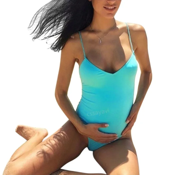 Женский летний купальник с открытой спиной и завязками, сплошной цвет, Цельный купальник, женский купальник бикини - Цвет: BL