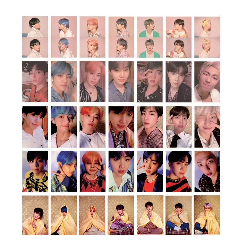 KPOP Bangtan Boys Soul-tarjetas fotográficas de nombres, tarjetas LOMO, fotos Premium, conjunto de 7 Uds.