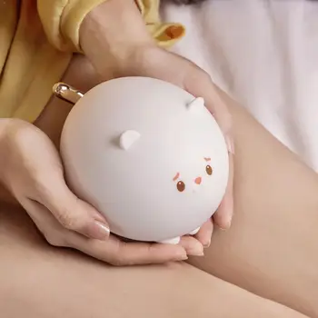 

1pc Mini Cute Pet Silicone Led Touch Pat Pat Love Night Bedside Gifts Student Atmosphere Light Lamp Colorful K7G5