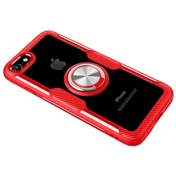 

Transparent case with Ring for Apple Iphone 7/8 Red