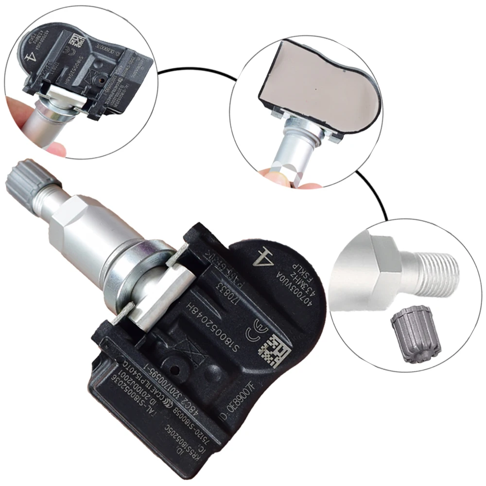 1 шт. система контроля давления в шинах(TPMS) датчик 40700-3VU0A 407003VU0A 433 МГц для Vauxhall Nissan Rogue Tiida Renault