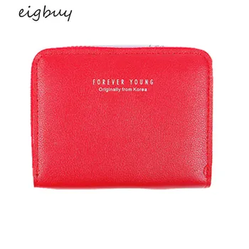 

New Style Women's Wallet Korean-style Simple Square Wallet Short Zipper xiao qian jia Tassels Mini Purse