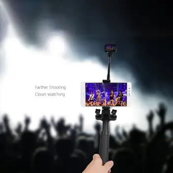 

Handheld Gimbal Camera Match Many Rods Phone Holder For OSMO Pocket and GoPro ActionAdjustable Cellphone Extension Black