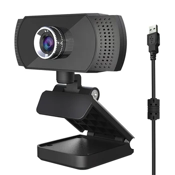 

R70B Computer Camera, 720P HD Home Office with Microphone Live Teaching USB Webcam