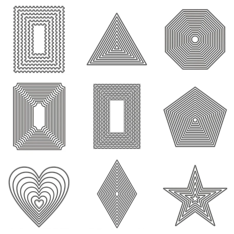 Decorative Frame DIY Metal Cutting Dies Stencil Scrapbooking Photo Album Stamp Decorative Frame DIY Metal Cutting Dies Stencil Scrapbooking Photo Album Stamp