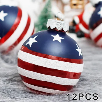 

12pcs Christmas Xmas Tree Hanging Balls Ornament Party Wedding Home Decoration PET Hotel Christmas Showcase Landscape Layout