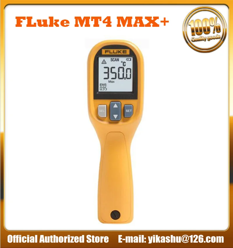 Водонепроницаемый инфракрасный термометр FLuke MT4 MAX IP40-30-350 ℃(-22~ 752℉) с сигнализацией высоких/низких температур - Цвет: FLuke MT4 MAX Plus
