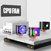 Haute performance 6 caloducs double tour de refroidissement 9cm RGB ventilateur support 1 ventilateur 2 ventilateurs et 3 ventilateurs 3PIN ventilateur CPU pour Intel et pour AMD ► Photo 1/6