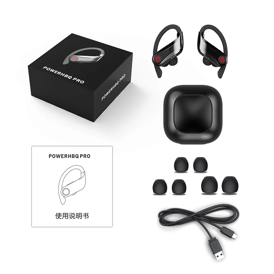 Q62 Tws беспроводные Bluetooth наушники спортивные Bluetooth наушники водонепроницаемые наушники Bluetooth для бега гарнитура с микрофоном Подходит для iphone samsung huawei Xiaomi
