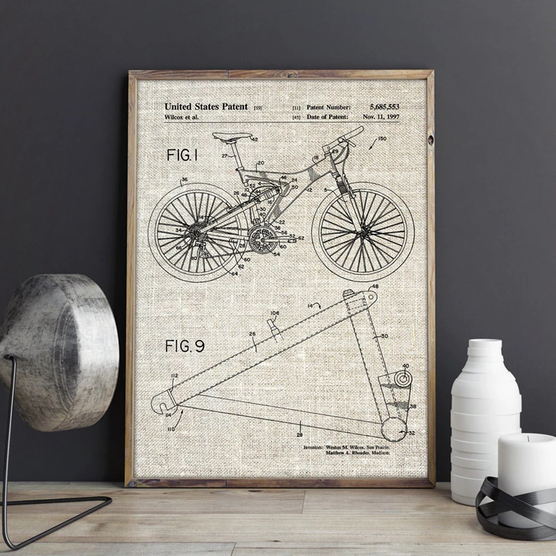 Mountain-Bike-Patent-Print-Cycling-Artwork-Bicycle-Wall-Art-Bike-Posters-Room-Decor-Vintage-Blueprint-Canvas (4)