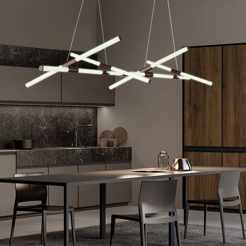 Simple post-modern creative chandelier dining room special-shaped chandelier living room front desk chandelier shape changeable