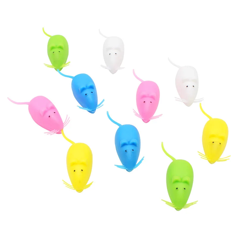 10PCS Baby Tooth Box Organizer Mouse Plastic Milk Teeth Storage Box Save Collect First Tooth Gift for Boy Girl Random Color