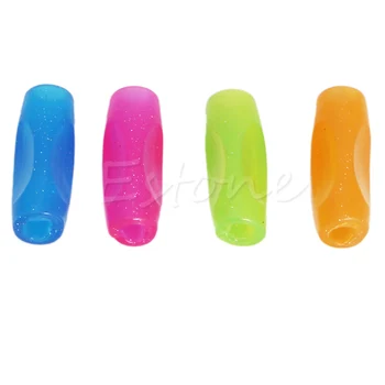 

New Rubber Grip Pen Orthotics Topper Pencil Grip Practice Calligraphy Tool 4Pcs