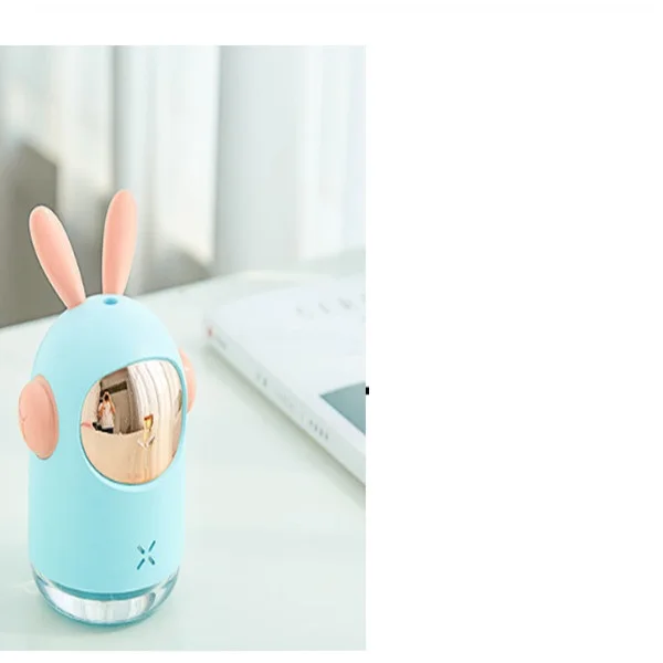 blue rabit USB Ultrasonic Air Humidifier Home Car Aroma Essential Oil Diffuser Fogger Mist Maker With LED Night Lamp - Цвет: blue rabit