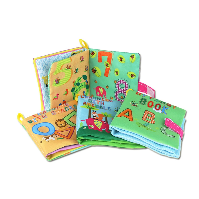 

Baby Cloth Book Toy Soft Animal Rattles Mobiles Newborn Stroller Hanging Toy Bebe Alphabet Early Learning Educate Baby Toys