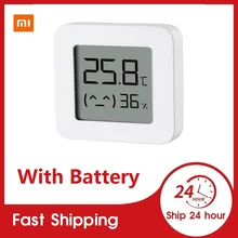 Xiaomi bluetooth termômetro digital 2 tela lcd medidor de umidade digital sem fio inteligente sensor de umidade temperatura