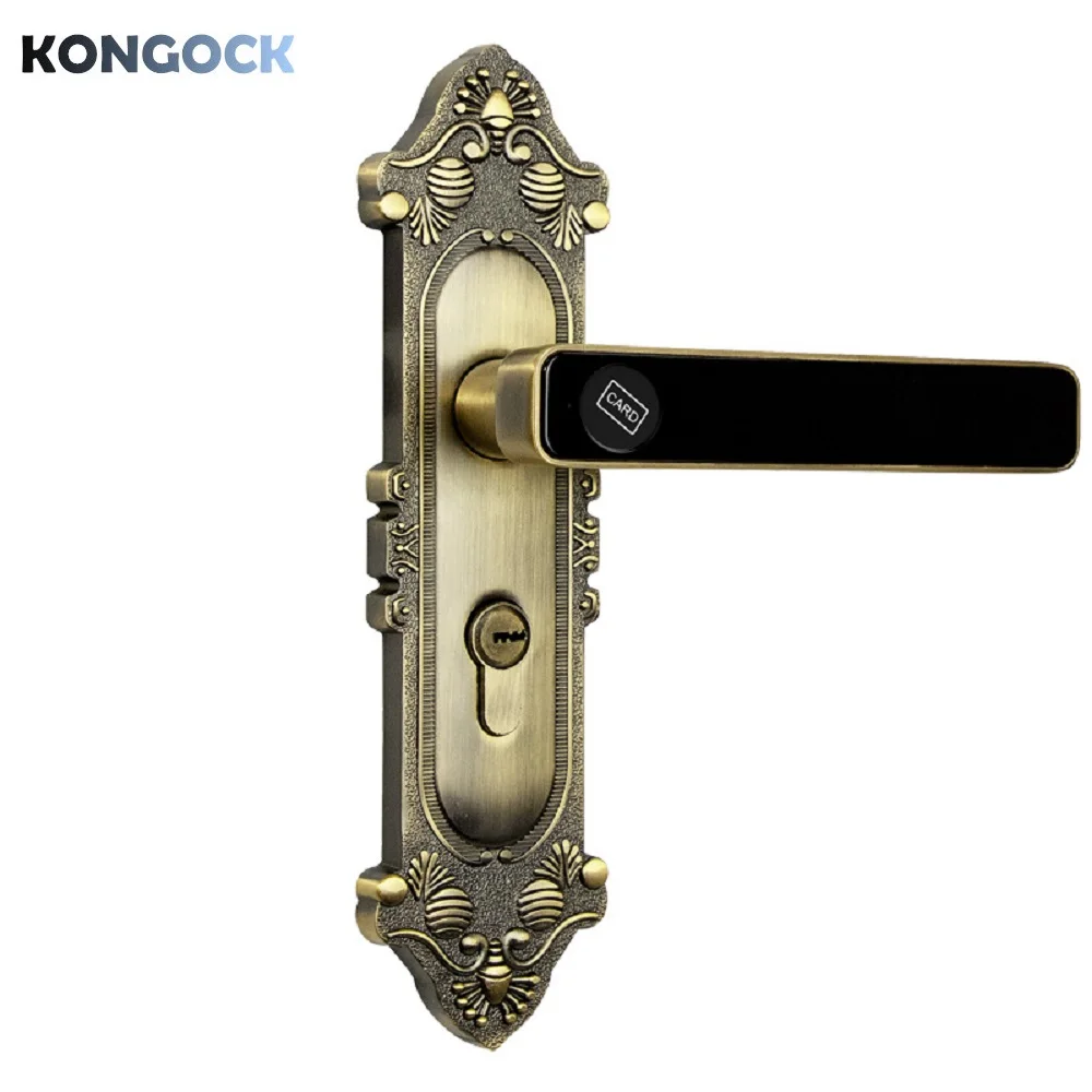 Keyless smart door lock, Card lock for Home and office and Hotel with back-up key electronic door lock
