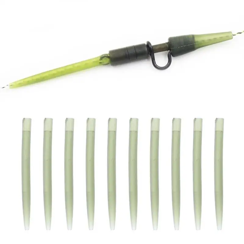 

Hot Sale Rubber Tip Tube Solid Color Rubber Tip Tube Short Anti Wrap Sleeve Connect with Fishing Hook Outdoor Tools