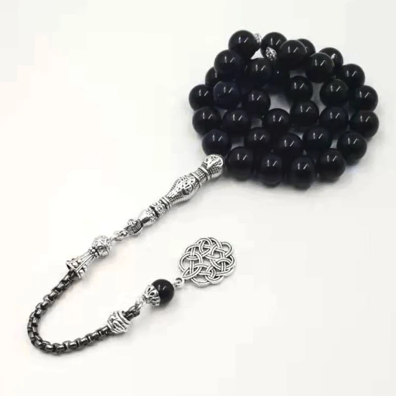 Onxy 33 Tasbih мужские черные Агаты все это новые браслеты подарок Eid misbaha аксессуары молитвенные бусины 33 66 99 бусины ювелирные изделия