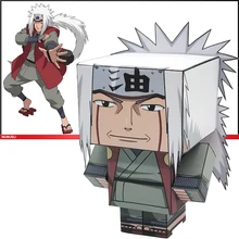 Naruto Jiraiya Складная резка Мини Милая 3D бумажная модель бумажное ремесло Аниме Фигурка DIY Cubee дети взрослые ремесло игрушки MG-027