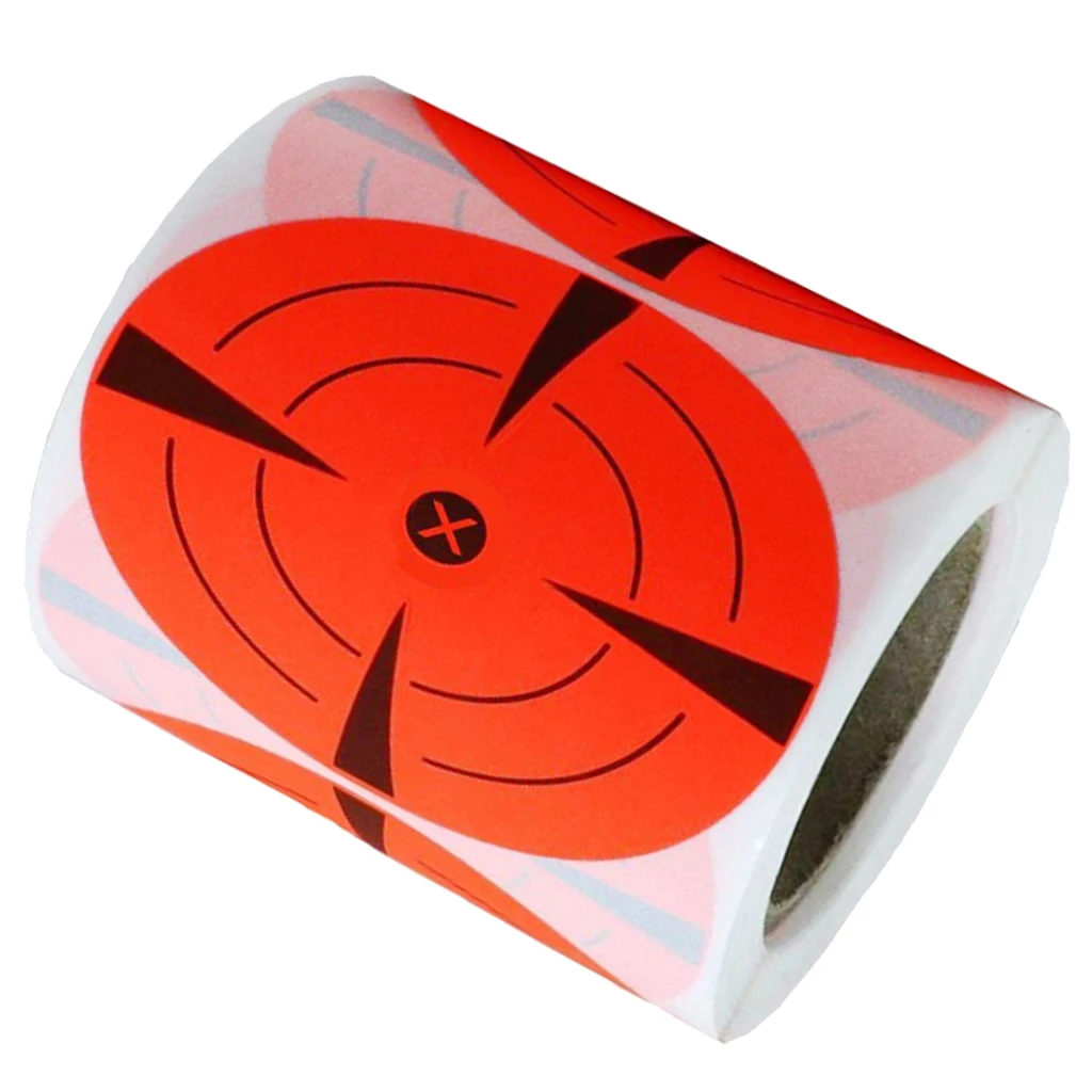 125 Pieces Shooting Target Stickers 3inch Round Target Dots Stickers Roll for Shooting Strong Adhesive Shooting Target Pasters