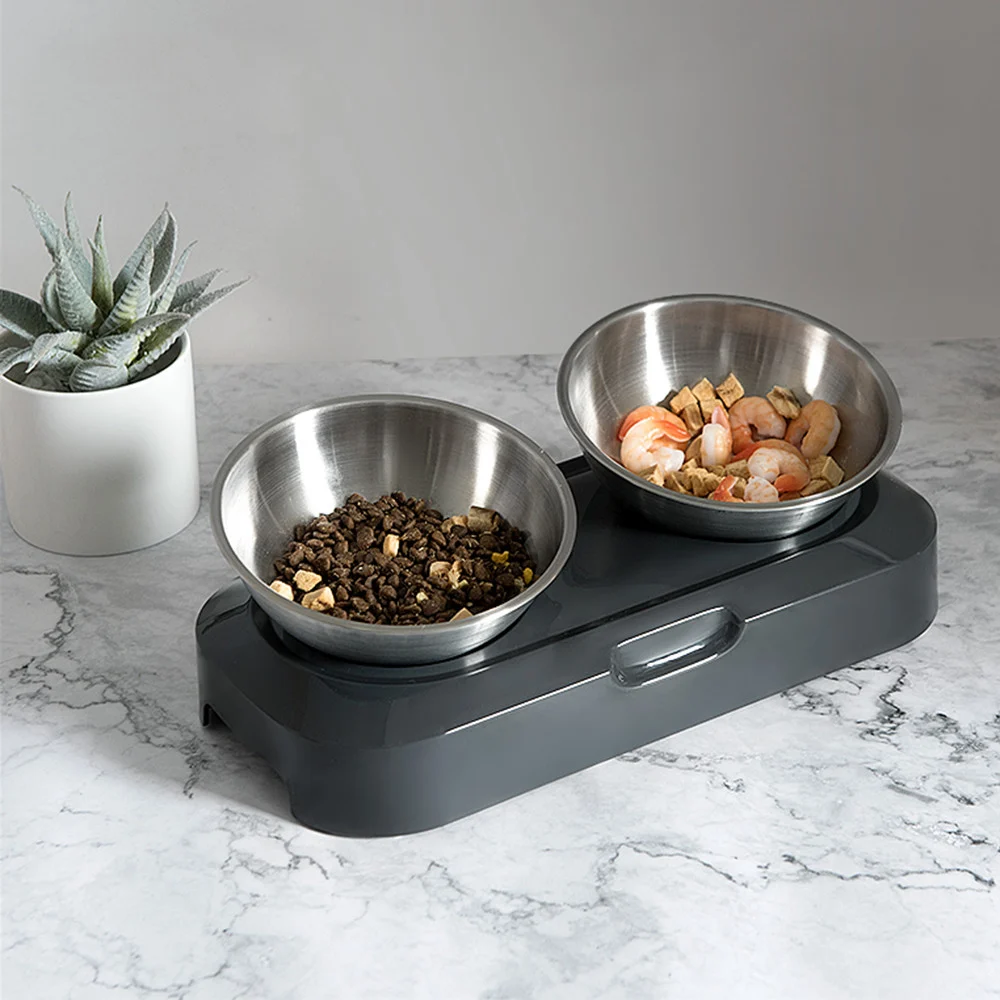 Stainless Steel Pet Bowls with Stand3