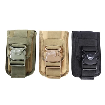 

Portable Tactical Waist Pack Shockproof Double Phone Pouch Wallet Card Hand Bag Camping Hunting Accessory